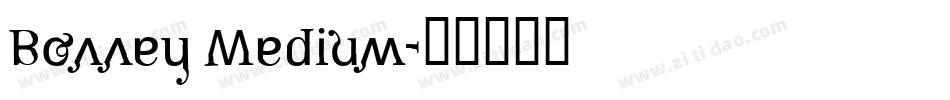 Bonney Medium字体转换